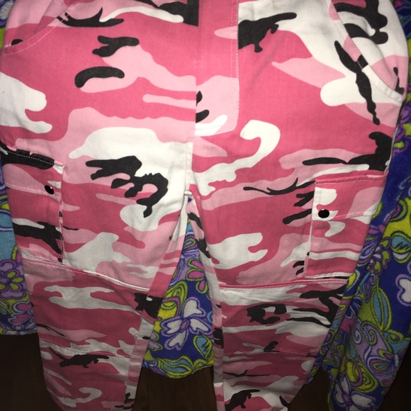 missguided pink camo pants